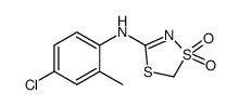 N-(4-chloro-2-methylphenyl)-1,1-dioxo-1,4,2-dithiazol-3-amine结构式
