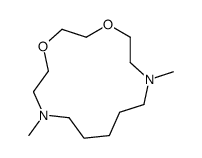 7,13-dimethyl-1,4-dioxa-7,13-diazacyclopentadecane结构式