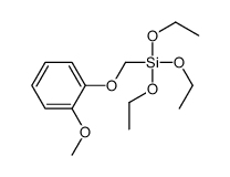 triethoxy-[(2-methoxyphenoxy)methyl]silane Structure