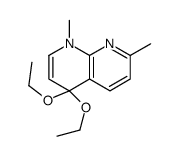 4,4-diethoxy-1,7-dimethyl-1,8-naphthyridine Structure