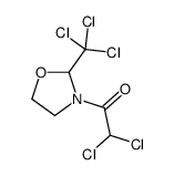 2,2-dichloro-1-[2-(trichloromethyl)-1,3-oxazolidin-3-yl]ethanone Structure