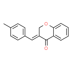 (E)-3-(4-METHYLBENZYLIDENE)-2,3-DIHYDROCHROMEN-4-ONE结构式