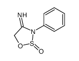 2-oxo-3-phenyloxathiazolidin-4-imine结构式