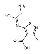 5-[(2-aminoacetyl)amino]-3-methyl-1,2-thiazole-4-carboxylic acid Structure