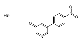 1-methyl-5-(4-nitrophenyl)pyridin-1-ium-3-ol,bromide结构式