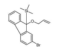 (2-bromo-9-prop-2-enoxyfluoren-9-yl)-trimethylsilane结构式