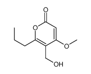 5-(hydroxymethyl)-4-methoxy-6-propylpyran-2-one结构式