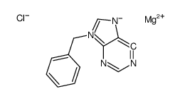 magnesium,9-benzyl-6H-purin-6-ide,chloride Structure