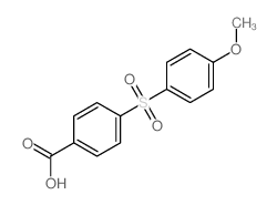 4-(4-methoxyphenyl)sulfonylbenzoic acid structure
