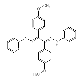 N-[[(2Z)-1,2-bis(4-methoxyphenyl)-2-(phenylhydrazinylidene)ethylidene]amino]aniline Structure