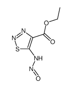 4-carbethoxy-5-N-nitrosoamino-1,2,3-thiadiazole结构式