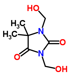 Dimethyloldimethyl hydantoin structure