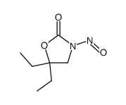 5,5-diethyl-3-nitroso-oxazolidin-2-one Structure