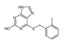 6-[(2-methylphenyl)methylsulfanyl]-3,7-dihydropurin-2-one Structure