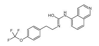 1-isoquinolin-5-yl-3-[2-[4-(trifluoromethoxy)phenyl]ethyl]urea结构式