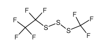 trifluoromethyl(pentafluoroethyl)trisulfane Structure