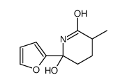 6-(furan-2-yl)-6-hydroxy-3-methylpiperidin-2-one Structure