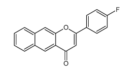 2-(4-fluorophenyl)benzo[g]chromen-4-one Structure