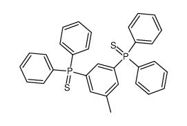 3,5-bis(diphenylphosphinothioyl)toluene Structure