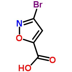 3-Bromoisoxazole-5-carboxylic acid structure