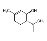 2-Cyclohexen-1-ol, 3-methyl-6-(1-methylethenyl)-, (1R,6S)- Structure