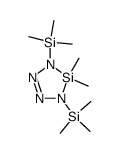 5,5-Dimethyl-1,4-bis(trimethylsilyl)-1,2,3,4-tetraaza-5-sila-2-cyclopenten Structure