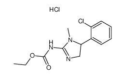 5-(2-chlorophenyl)-2-<(ethoxycarbonyl)amino>-1-methyl-2-imidazoline hydrochloride结构式