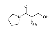 Pyrrolidine, 1-[(2R)-2-amino-3-hydroxy-1-oxopropyl]- (9CI) structure