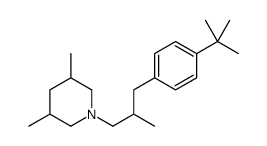 1-[3-(4-tert-butylphenyl)-2-methylpropyl]-3,5-dimethylpiperidine结构式