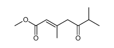 methyl 3,6-dimethyl-5-oxohept-2-enoate结构式