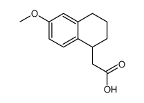 2-(6-methoxy-1,2,3,4-tetrahydronaphthalen-1-yl)acetic acid structure