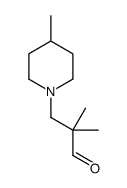 2,2-DIMETHYL-3-(4-METHYL-PIPERIDIN-1-YL)-PROPIONALDEHYDE structure