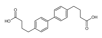 4-[4-[4-(3-carboxypropyl)phenyl]phenyl]butanoic acid Structure