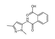 Benzoic acid, 2-[[(1,3-dimethyl-1H-pyrazol-5-yl)amino]carbonyl]- (9CI) structure
