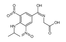 2-[[3,5-dinitro-4-(propan-2-ylamino)benzoyl]amino]acetic acid Structure