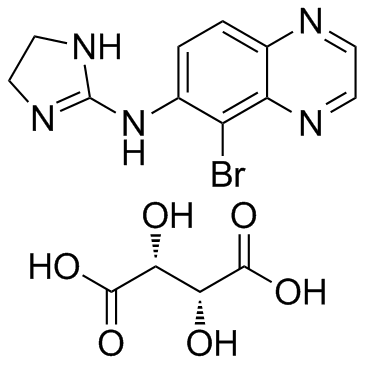 Brimonidine L-tartrate structure