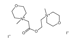 2-(4-methylmorpholin-4-ium-4-yl)ethyl 2-(4-methylmorpholin-4-ium-4-yl)acetate,diiodide结构式