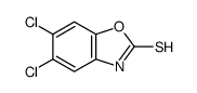 5,6-Dichloro-2(3H)-benzoxazolethione结构式