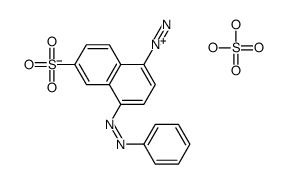 hydrogen sulfate,4-phenyldiazenyl-6-sulfonaphthalene-1-diazonium结构式