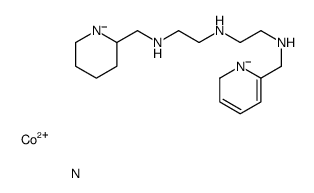 cobalt(2+),N'-(piperidin-1-id-2-ylmethyl)-N-[2-(2H-pyridin-1-id-6-ylmethylamino)ethyl]ethane-1,2-diamine,nitrite结构式