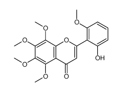 2'-hydroxy-5,6,7,8,6'-pentamethoxyflavone结构式