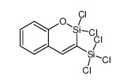 2,2-Dichloro-3-trichlorosilyl-2-sila-1-oxa-1,2-dihydronaphthalene结构式