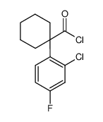 1-(2-chloro-4-fluorophenyl)cyclohexanecarbonyl chloride结构式