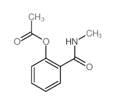 [2-(methylcarbamoyl)phenyl] acetate Structure