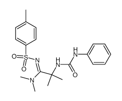 1-[1-(N1,N1-Dimethyl-N2-p-tolylsulfonylamidino)-1-methylethyl]-3-phenylharnstoff结构式