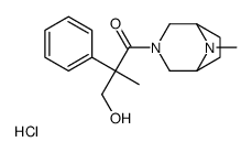3-hydroxy-2-methyl-1-(8-methyl-3,8-diazabicyclo[3.2.1]octan-3-yl)-2-phenylpropan-1-one,hydrochloride结构式