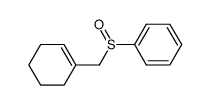 [(1-Cyclohexenyl)methyl]-phenyl-sulfoxid结构式