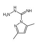 1H-Pyrazole-1-carboximidic acid,3,5-dimethyl-,hydrazide结构式