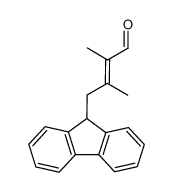 (E)-4-(9'-Fluorenyl)-2,3-dimethyl-2-butenal Structure