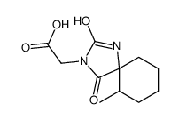 (6-甲基-2,4-二氧-1,3-二氮杂-螺[4.5]十-3-基)-乙酸结构式